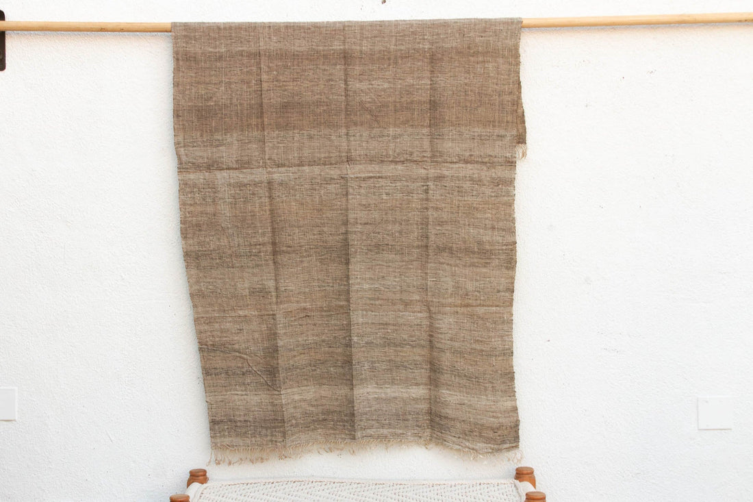 Organic Peace Silk Throw, Brown Clay