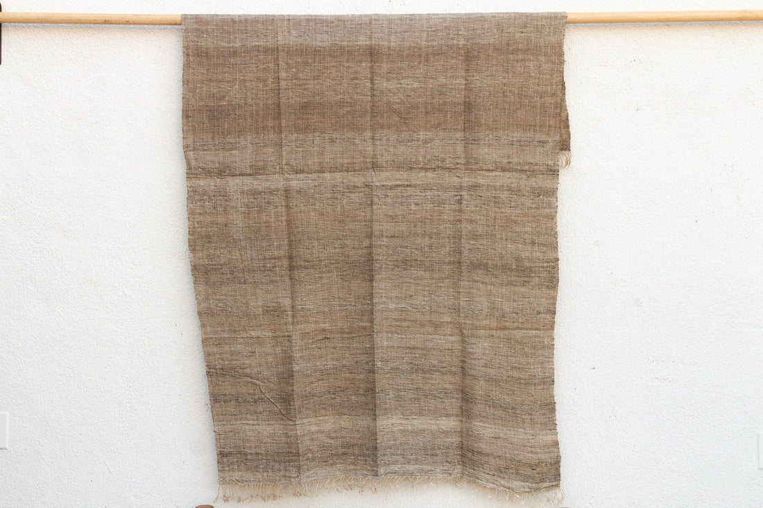 Organic Peace Silk Throw, Brown Clay