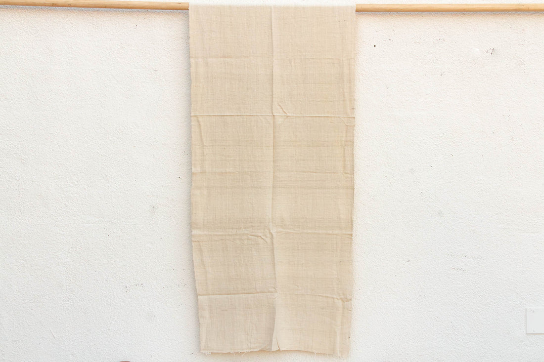 Organic Peace Silk Throw, Raw Undyed Natural