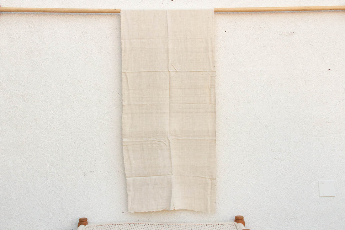 Organic Peace Silk Throw, Raw Undyed Natural