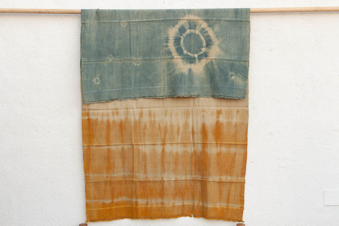 Organic Peace Silk Throw, Indigo Horizon