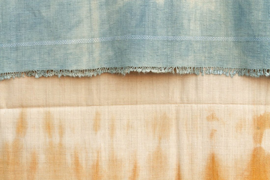 Organic Peace Silk Throw, Indigo Horizon
