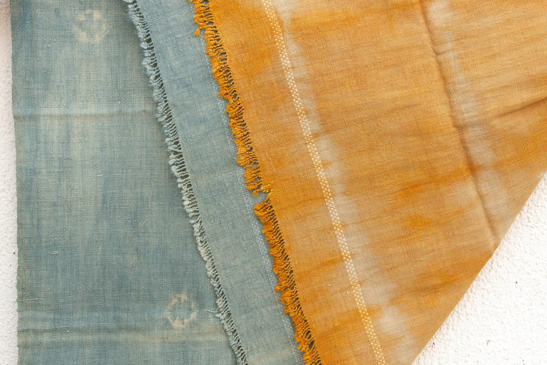 Organic Peace Silk Throw, Indigo Horizon