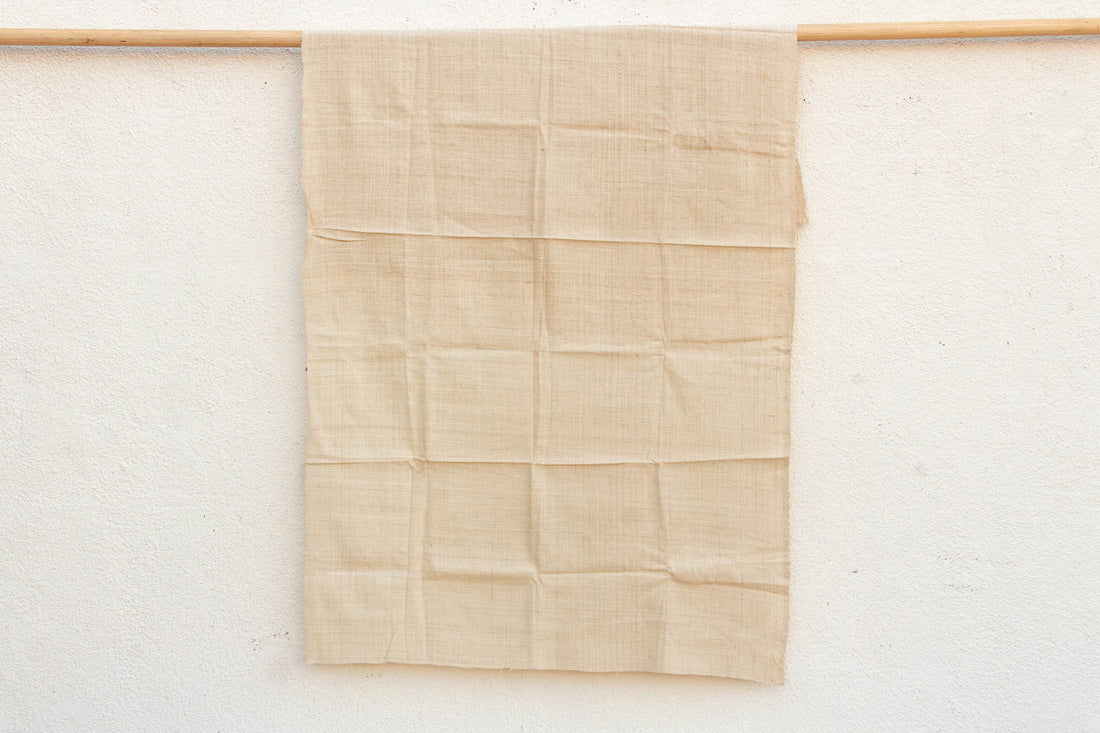 Organic Peace Silk Throw, Sandstone (Trade)