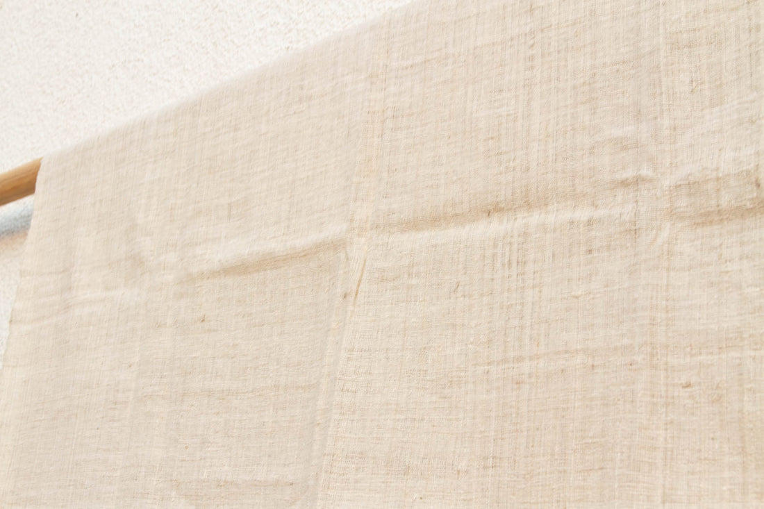 Organic Peace Silk Throw, Sandstone (Trade)