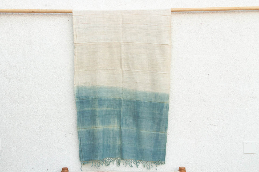 Organic Peace Silk Throw, Assam Blue Water
