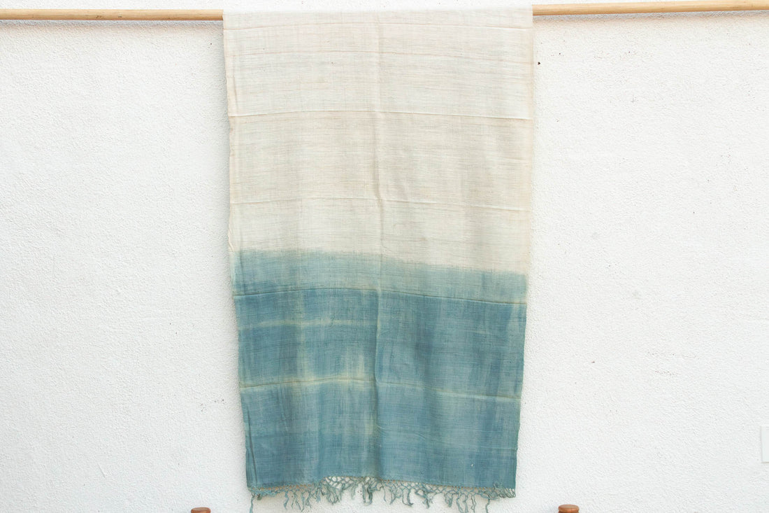 Organic Peace Silk Throw, Assam Blue Water