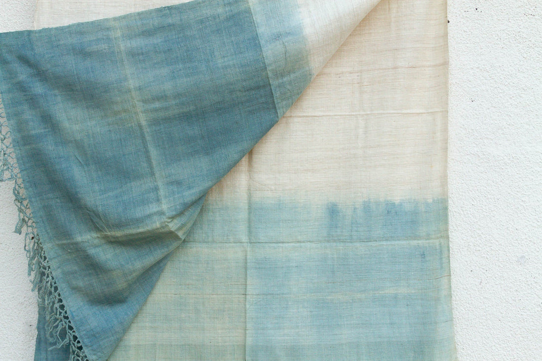 Organic Peace Silk Throw, Assam Blue Water
