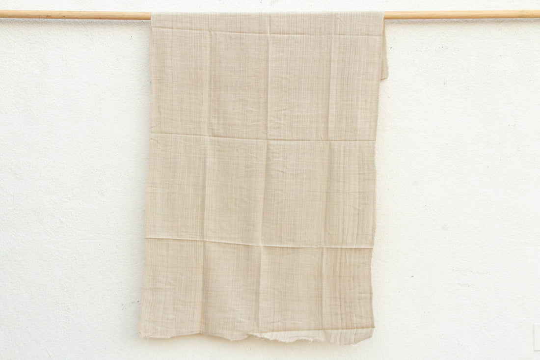 Organic Peace Silk Throw, Wheat Field Stripes