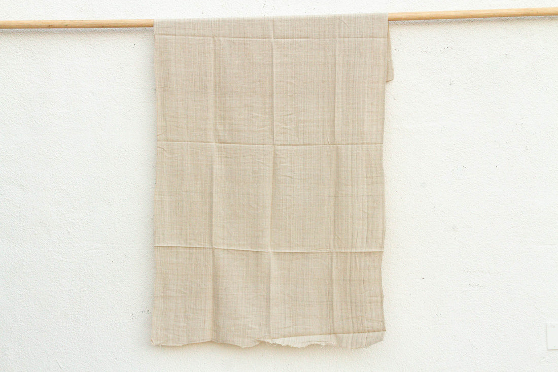Organic Peace Silk Throw, Wheat Field Stripes