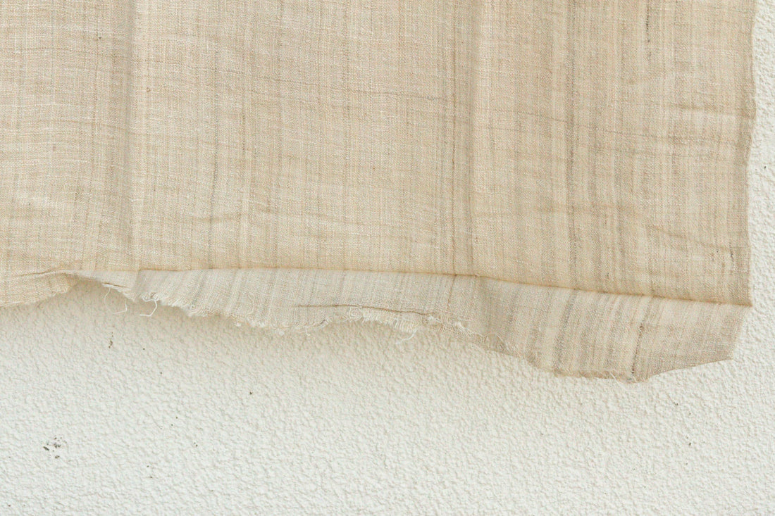 Organic Peace Silk Throw, Wheat Field Stripes