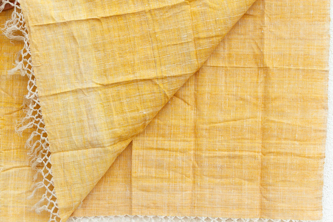 Organic Peace Silk Throw, Marigold Field