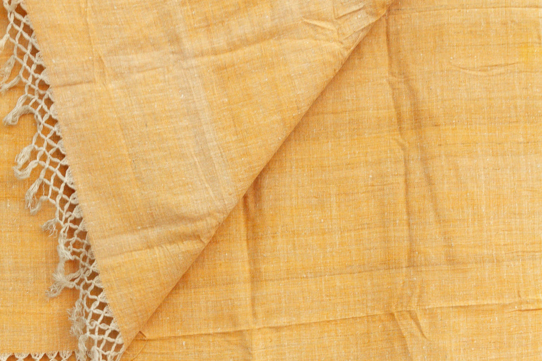 Organic Peace Silk Throw, Saffron & Earth