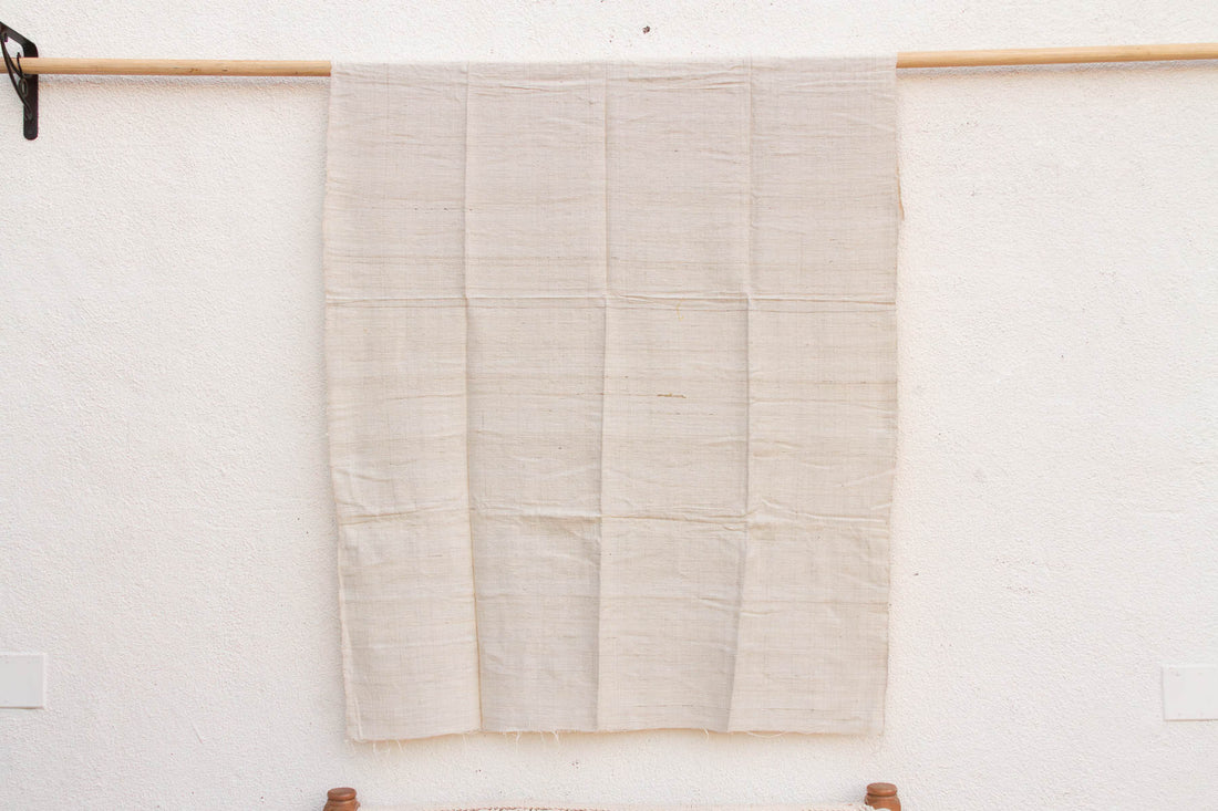 Organic Peace Silk Throw, Oatmeal Stone