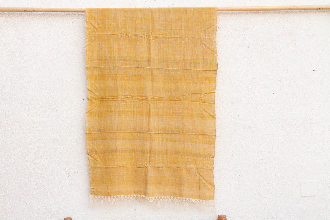 Organic Peace Silk Throw, Golden Field