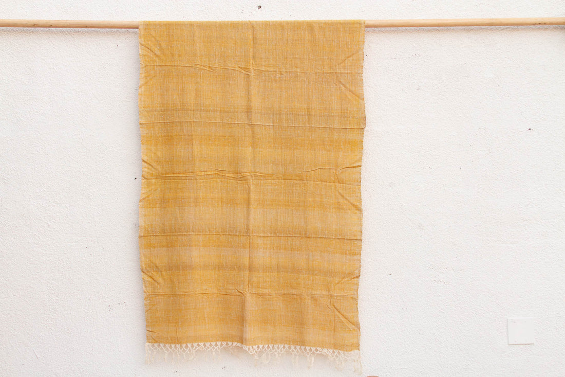 Organic Peace Silk Throw, Golden Field