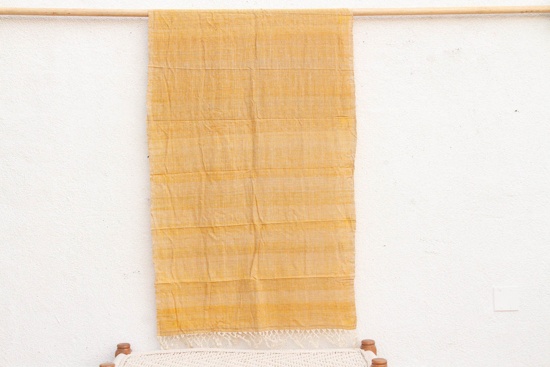 Organic Peace Silk Throw, Golden Honey