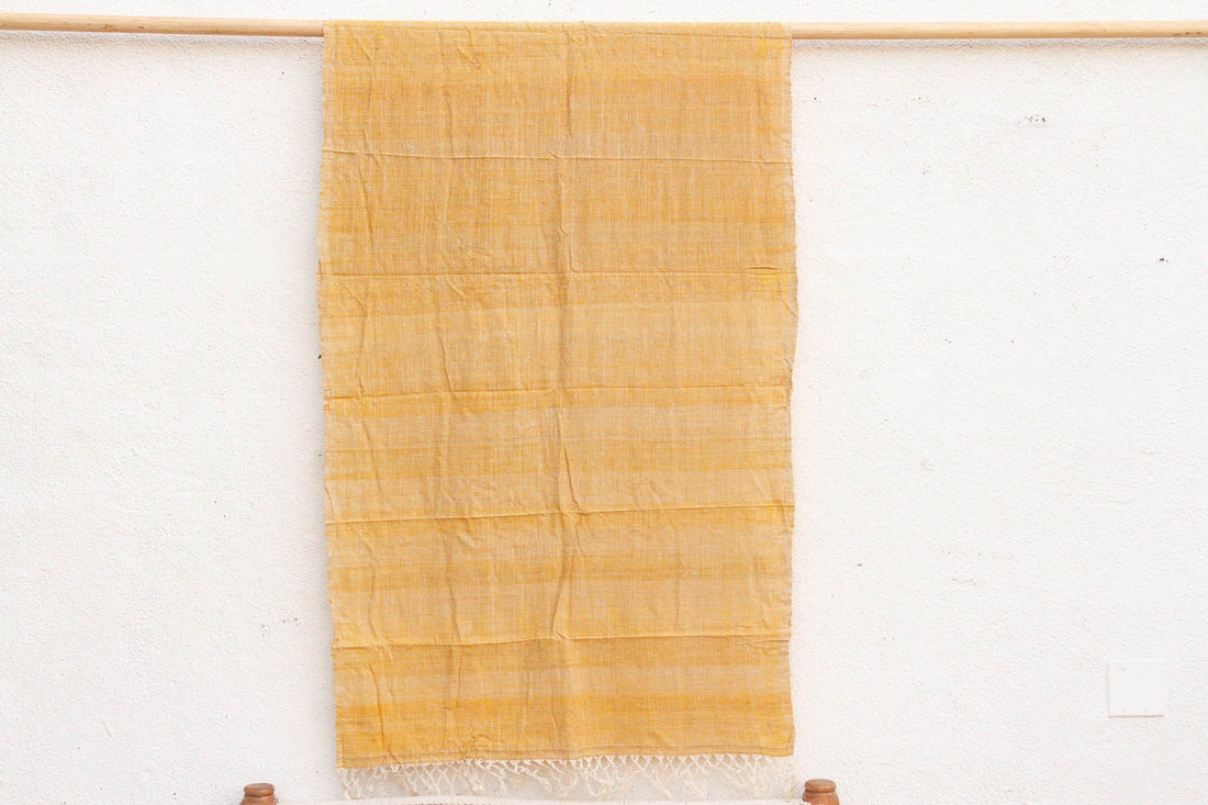 Organic Peace Silk Throw, Golden Honey