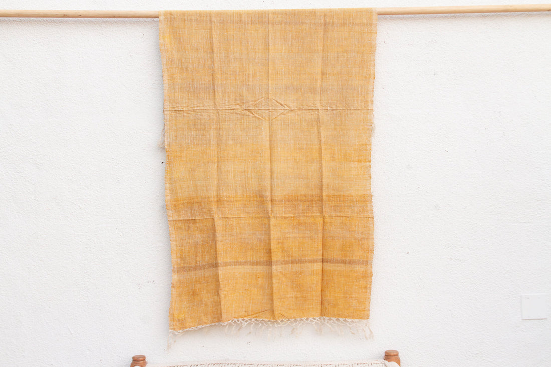Organic Peace Silk Throw, Yellow Sunshine