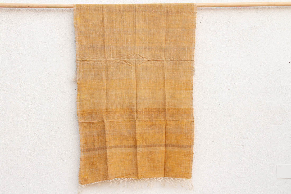 Organic Peace Silk Throw, Yellow Sunshine