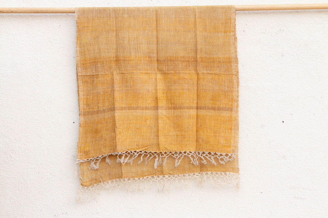 Organic Peace Silk Throw, Yellow Sunshine