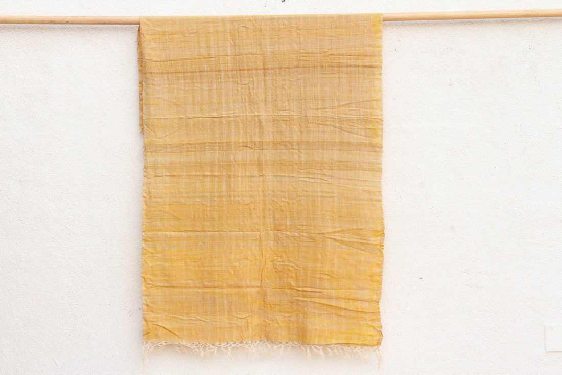 Organic Peace Silk Throw, Summer Yellow (Trade)