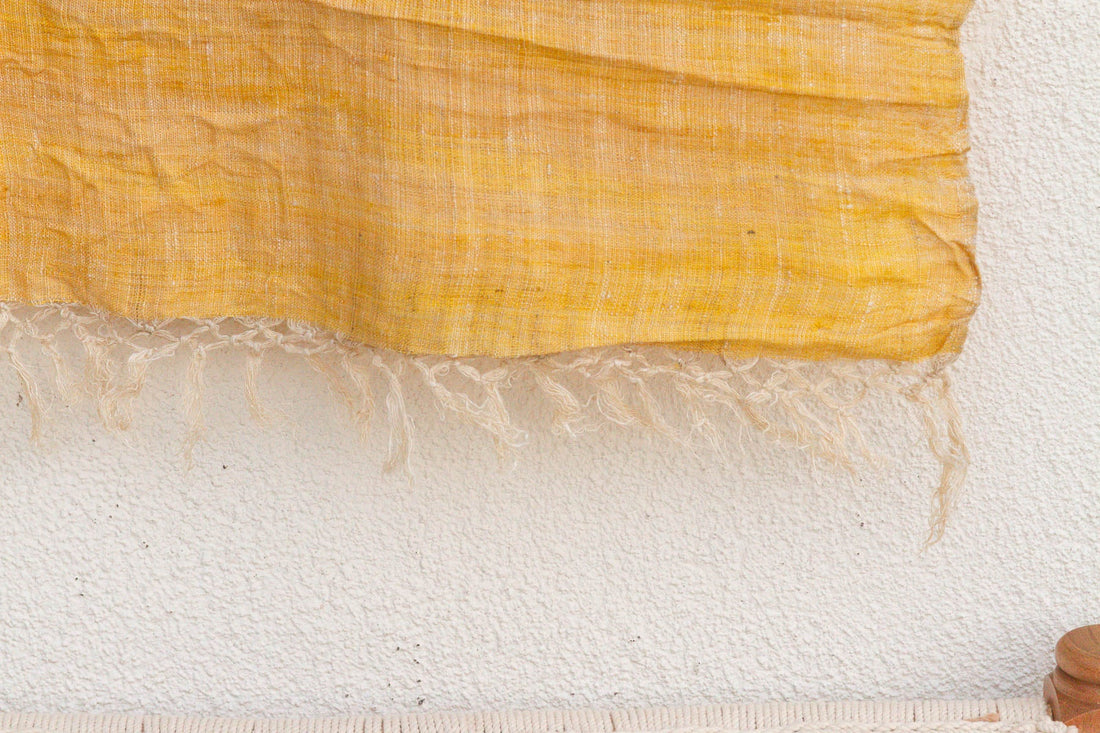 Organic Peace Silk Throw, Summer Yellow