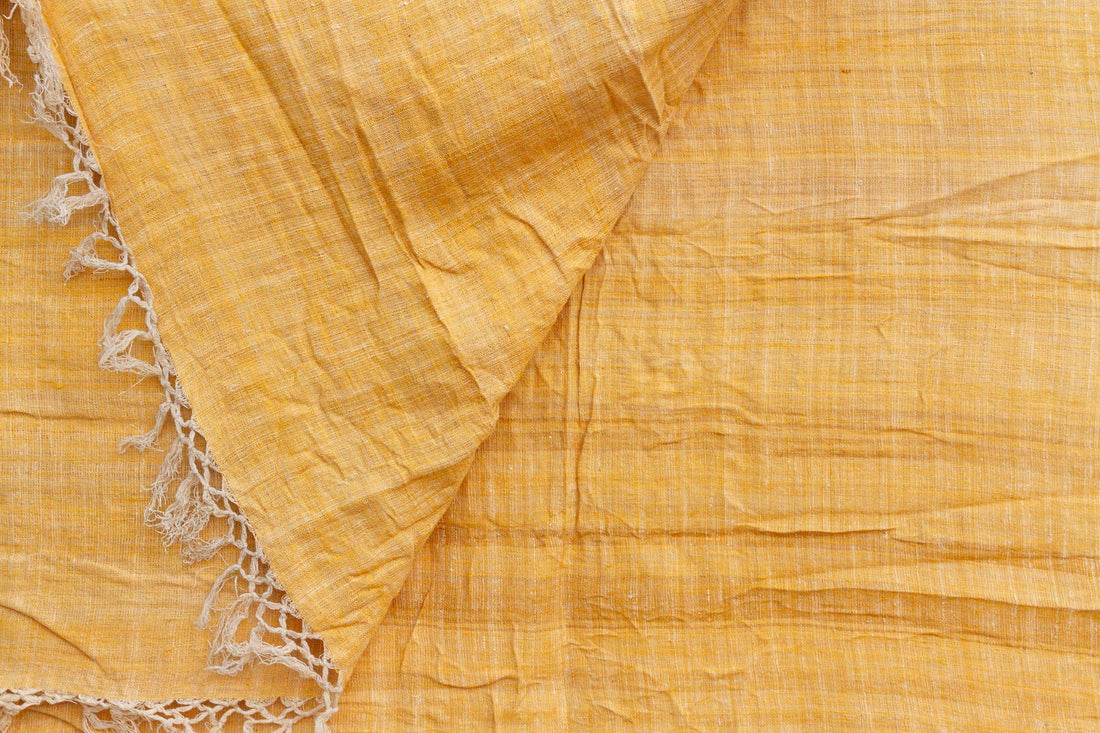 Organic Peace Silk Throw, Summer Yellow