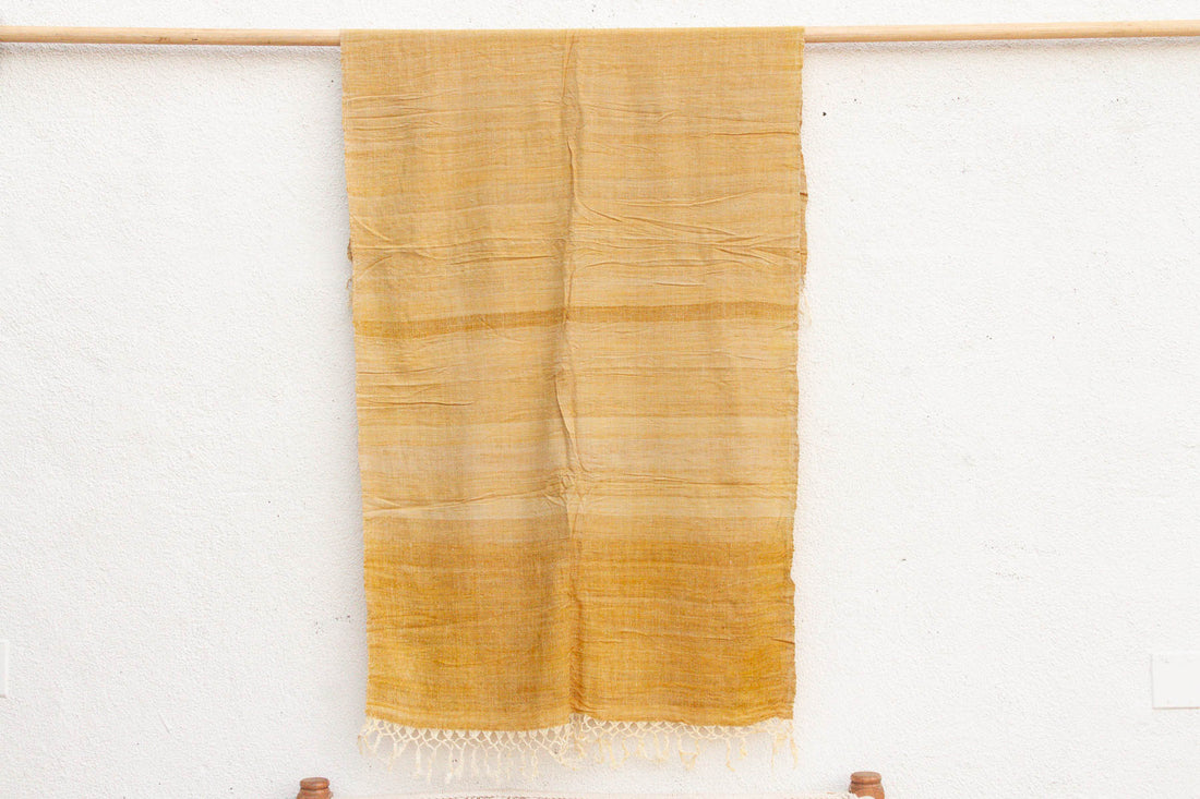 Organic Peace Silk Throw, Golden Blossom