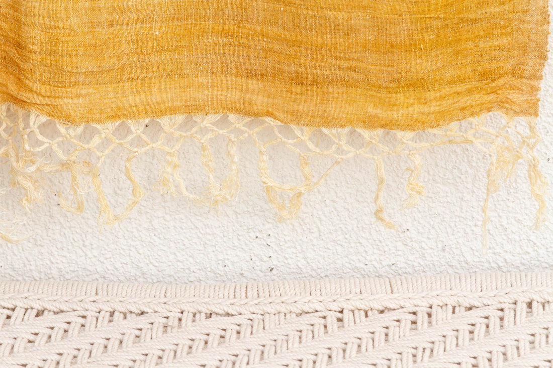 Organic Peace Silk Throw, Golden Blossom