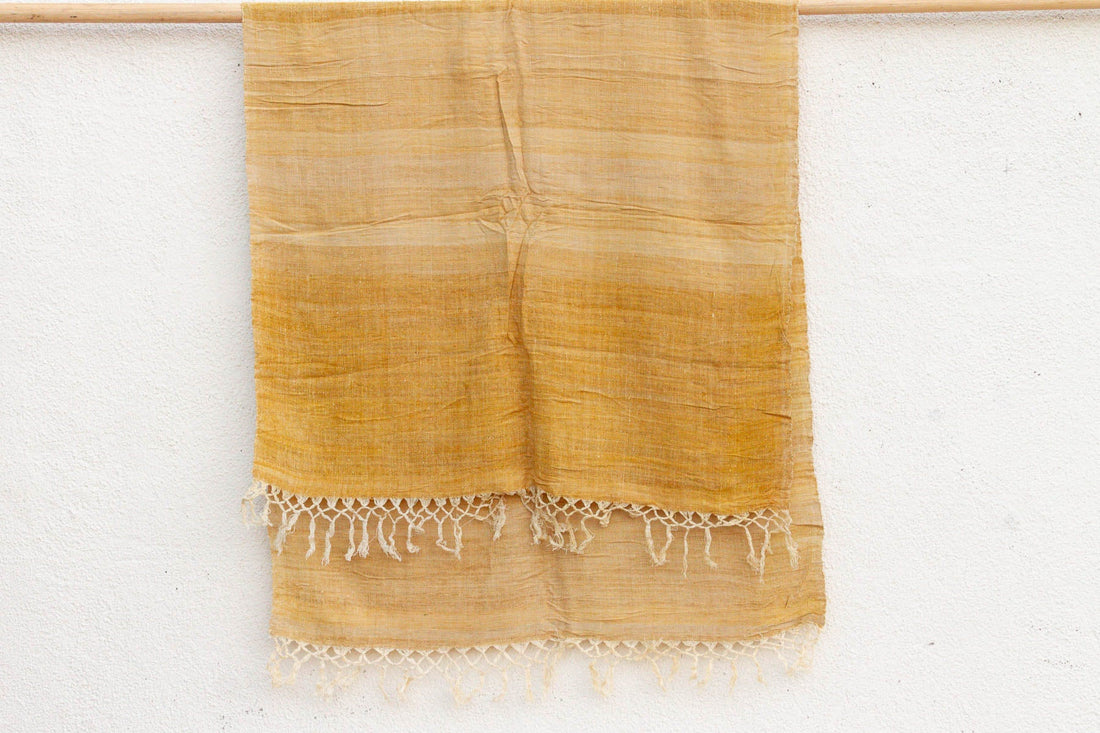 Organic Peace Silk Throw, Golden Blossom