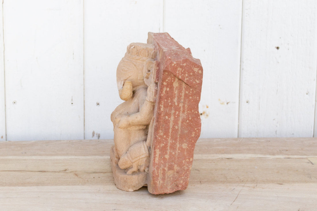 Indian Sandstone Ganesha Temple Carving
