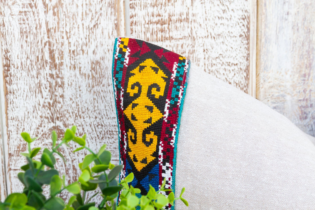 Bani Linen Tribal Border Pillow (Trade)
