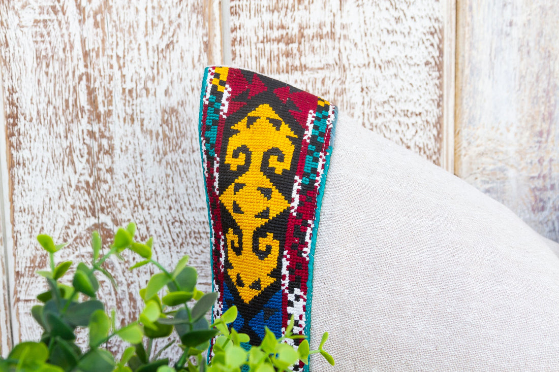 Bani Linen Tribal Border Pillow