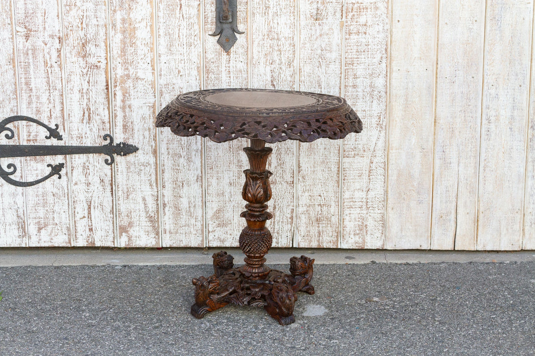 Extraordinary Anglo Indian Rosewood Center Table