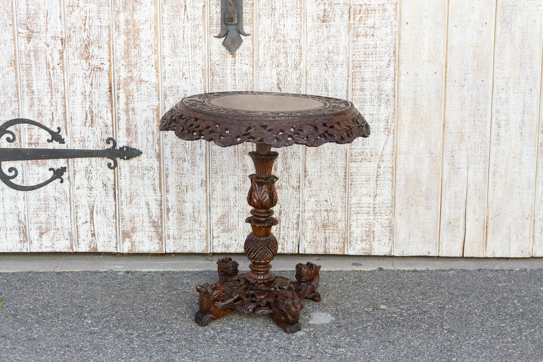 Extraordinary Anglo Indian Rosewood Center Table