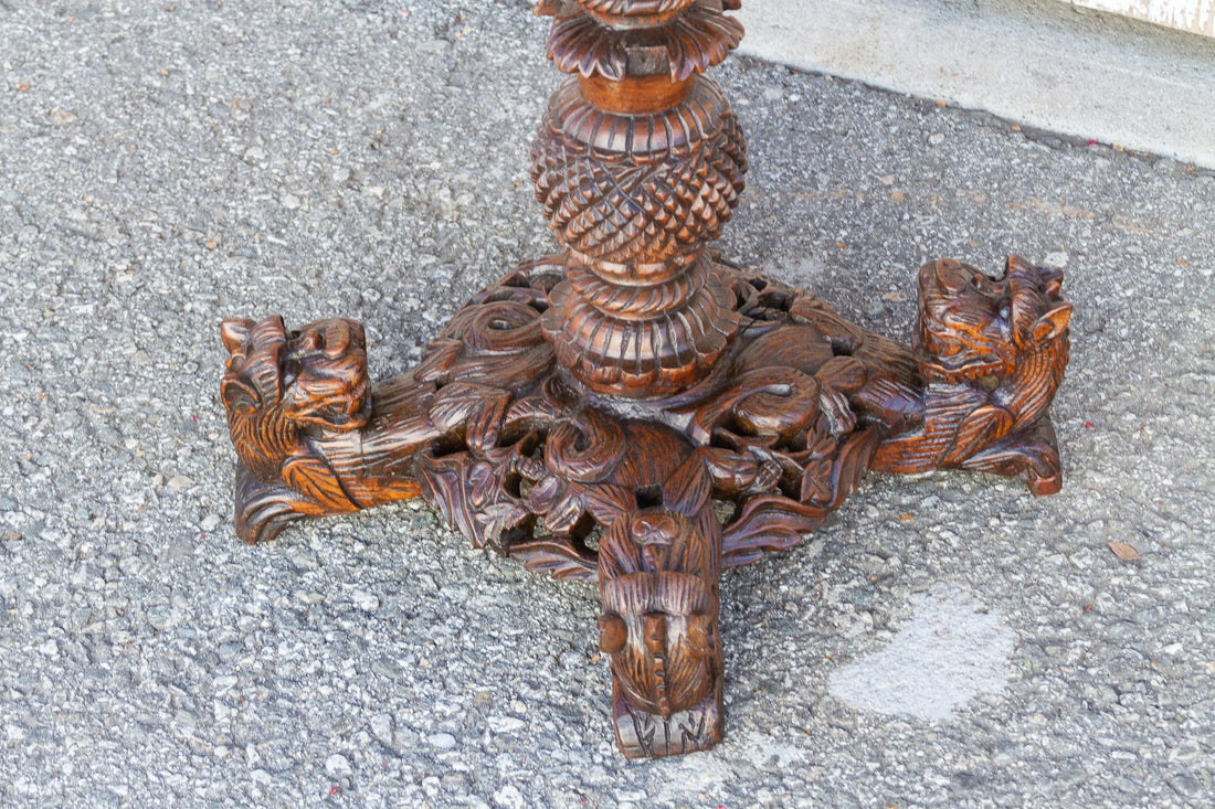 Extraordinary Anglo Indian Rosewood Center Table