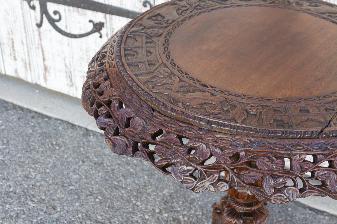 Extraordinary Anglo Indian Rosewood Center Table