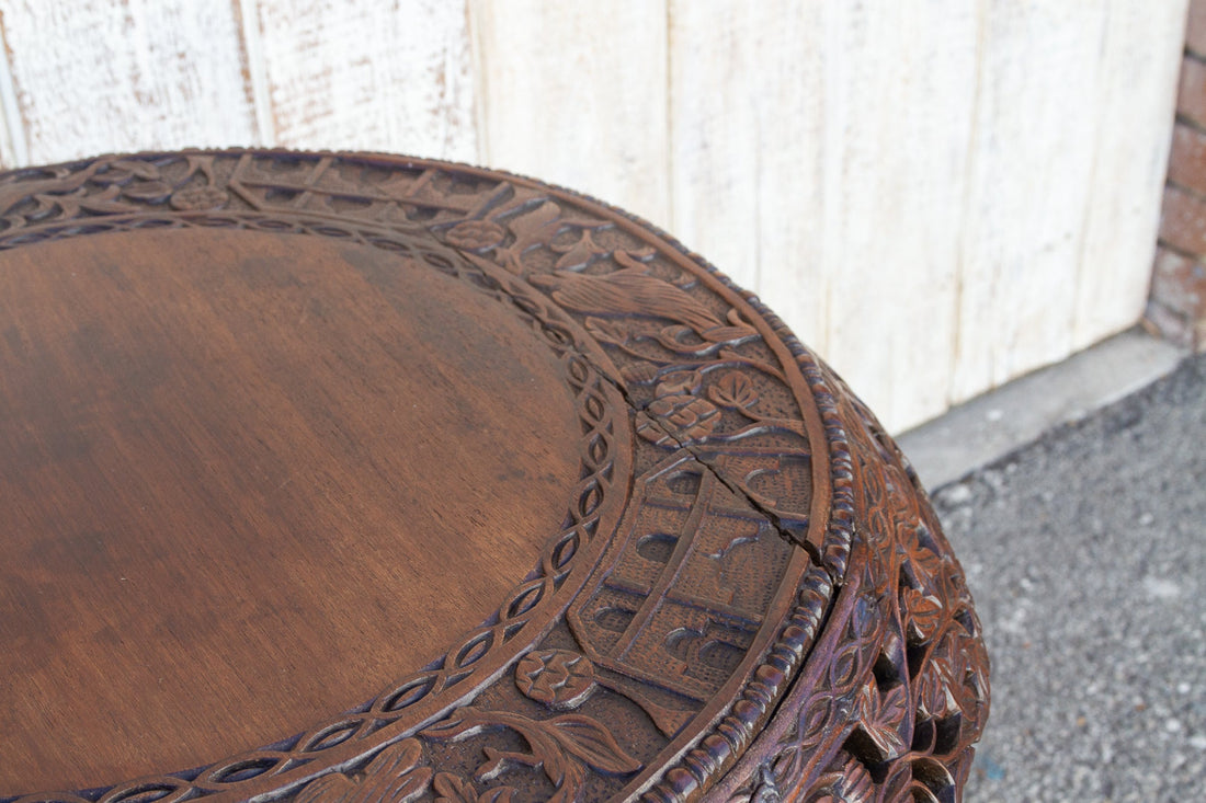 Extraordinary Anglo Indian Rosewood Center Table
