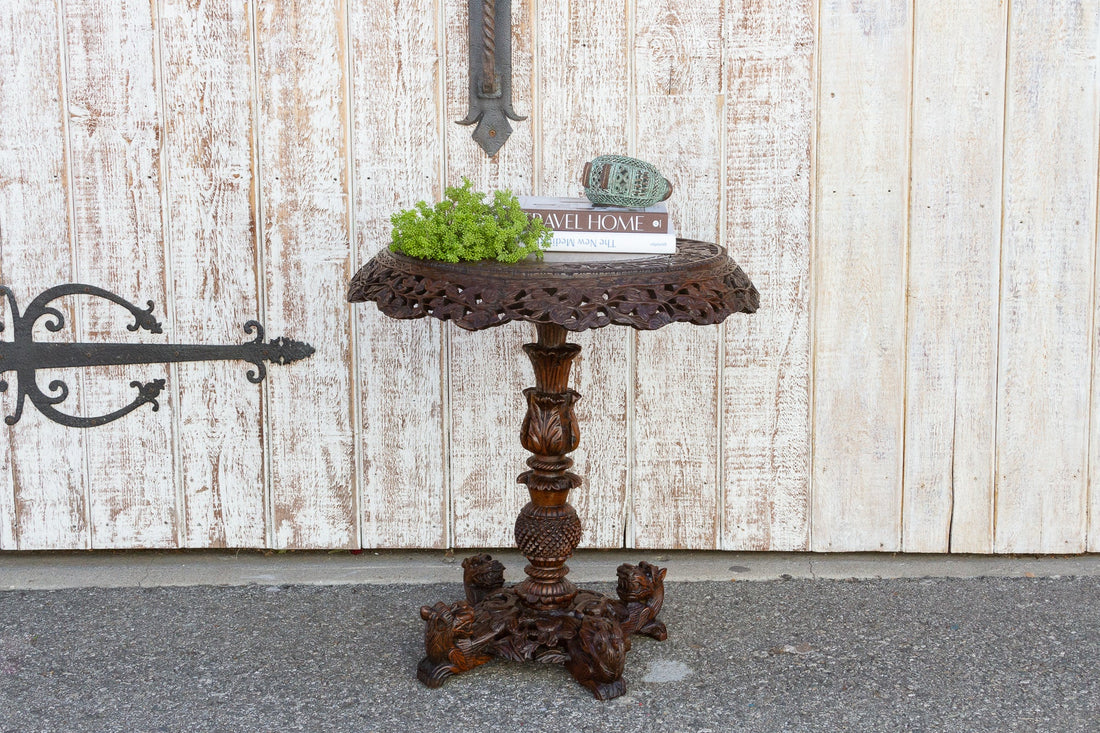 Extraordinary Anglo Indian Rosewood Center Table