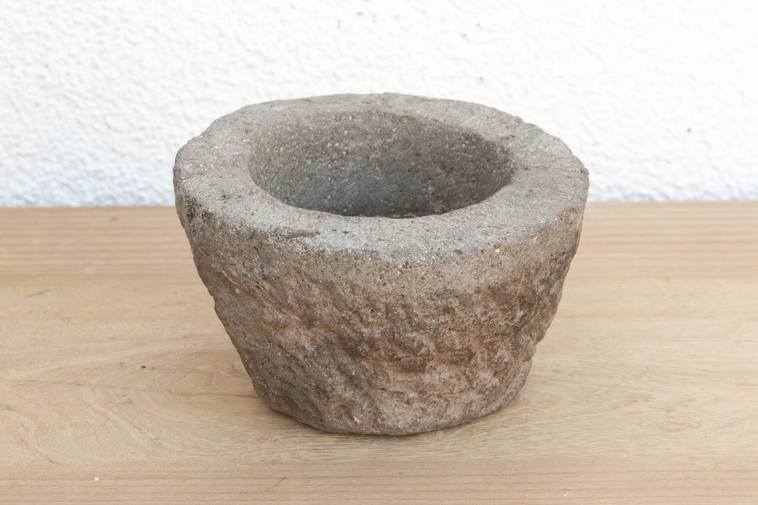 Primitive Stone Mortar Bowl (Trade)