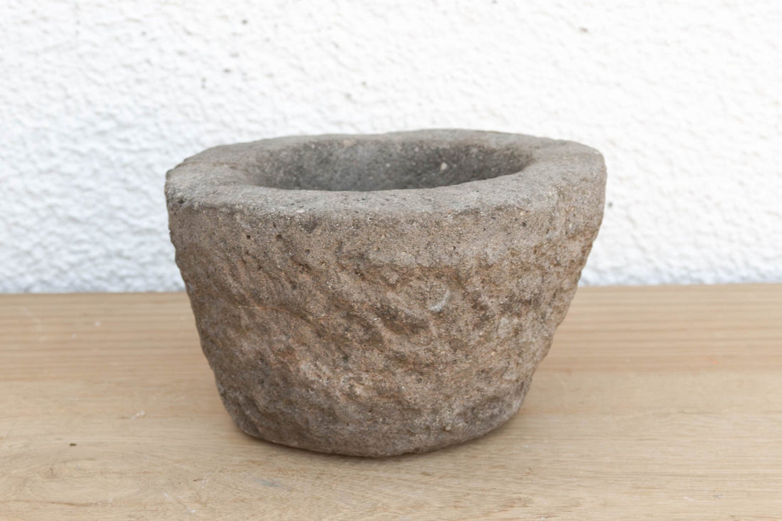Primitive Stone Mortar Bowl (Trade)