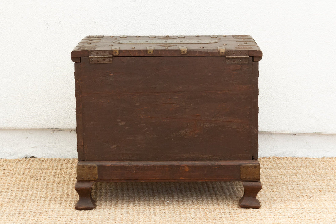 Vintage Teak & Brass Captian&
