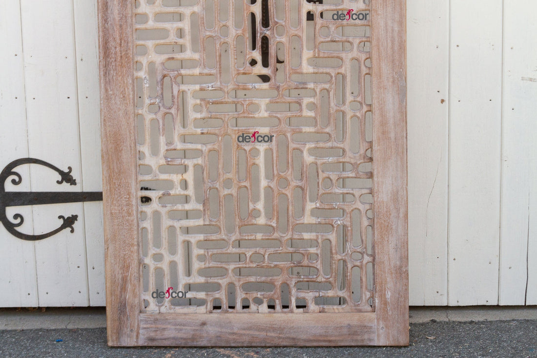 Reclaimed Teak Hand-Carved Gujarat Door (Trade)