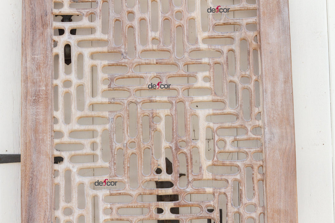 Reclaimed Teak Hand-Carved Gujarat Door