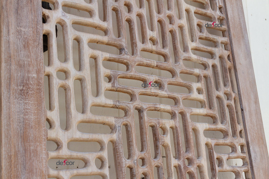 Reclaimed Teak Hand-Carved Gujarat Door