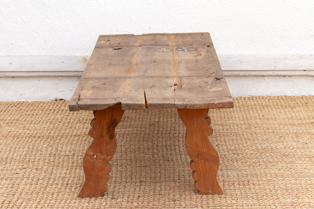 Antique Oxidized Teak South India Coffee Table