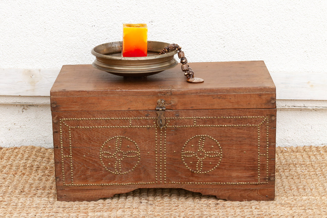 Mid 20th Century British Colonial Teak Chest (Trade)