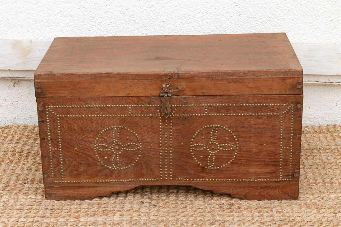 Mid 20th Century British Colonial Teak Chest (Trade)