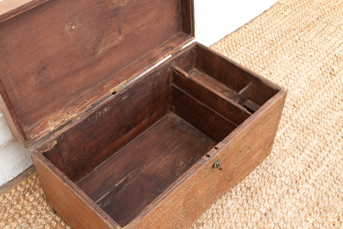 Mid 20th Century British Colonial Teak Chest (Trade)